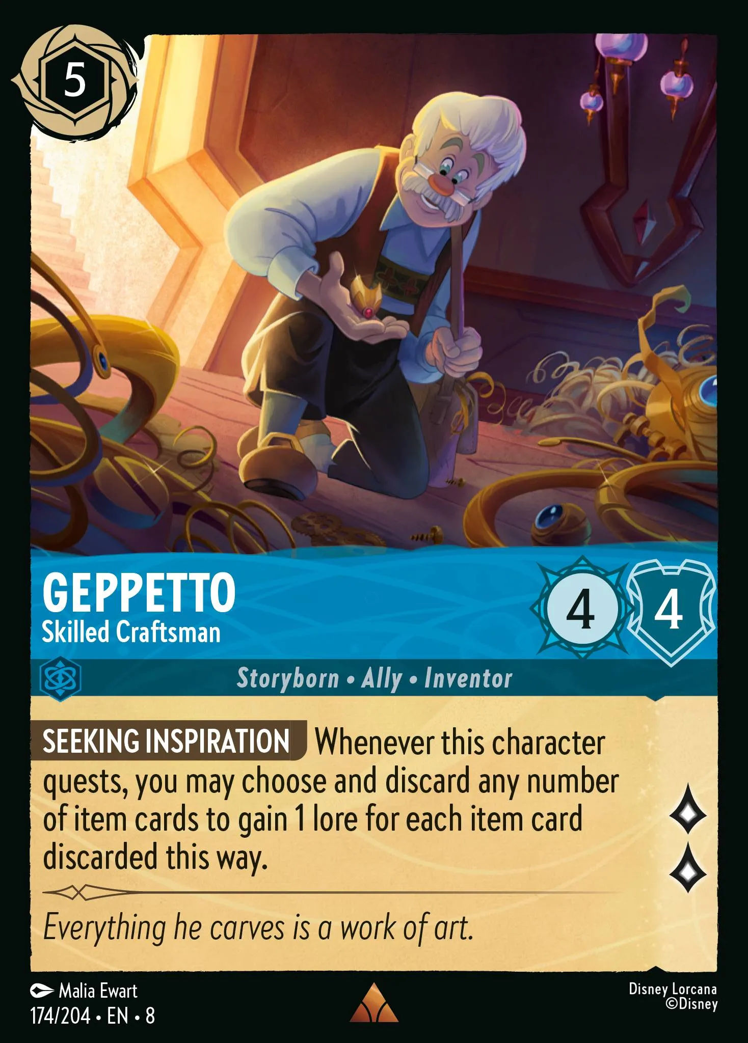 Geppetto - Skilled Craftsman · Reign of Jafar 174/211