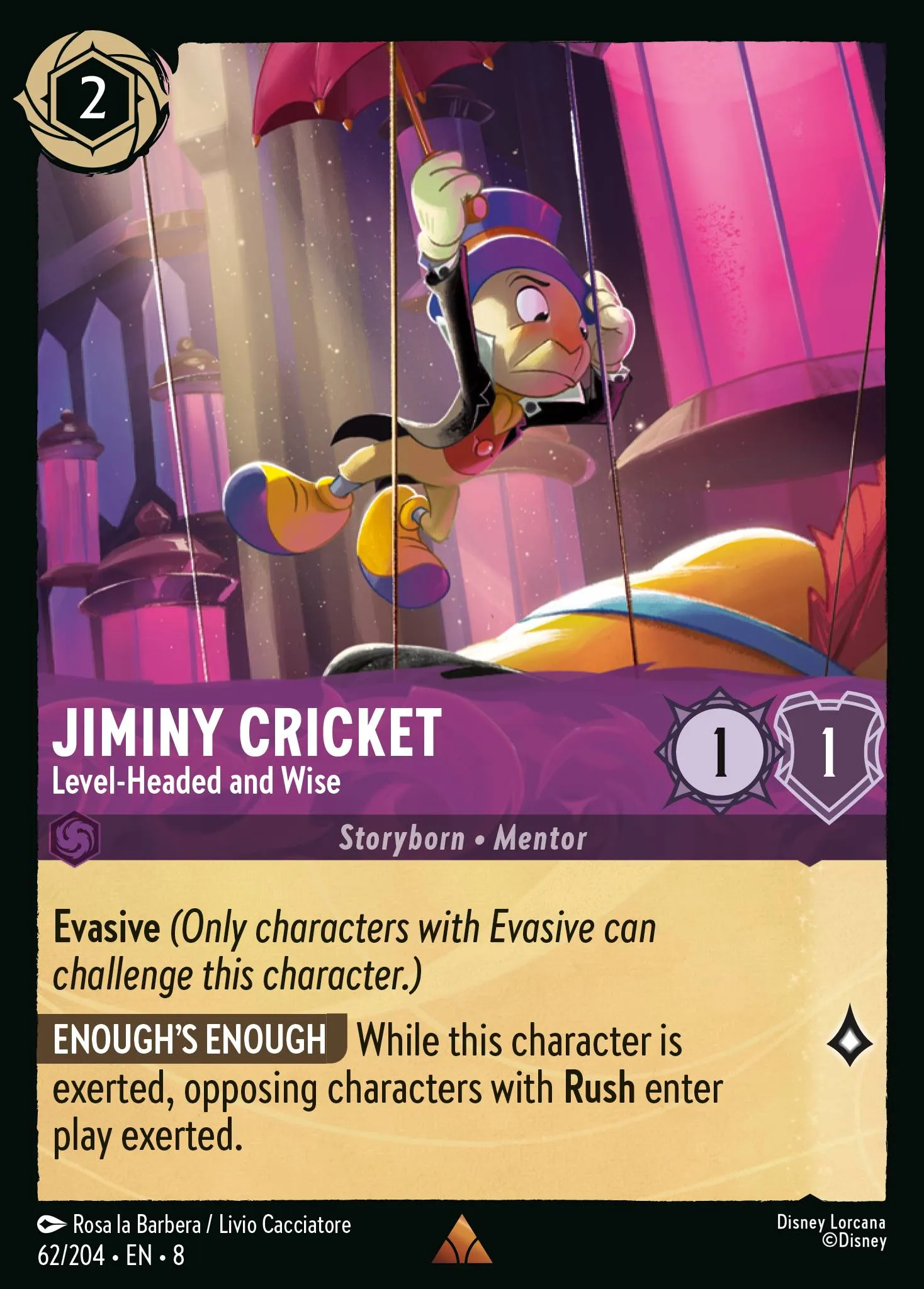 Jiminy Cricket - Level-Headed and Wise · Reign of Jafar 62/211