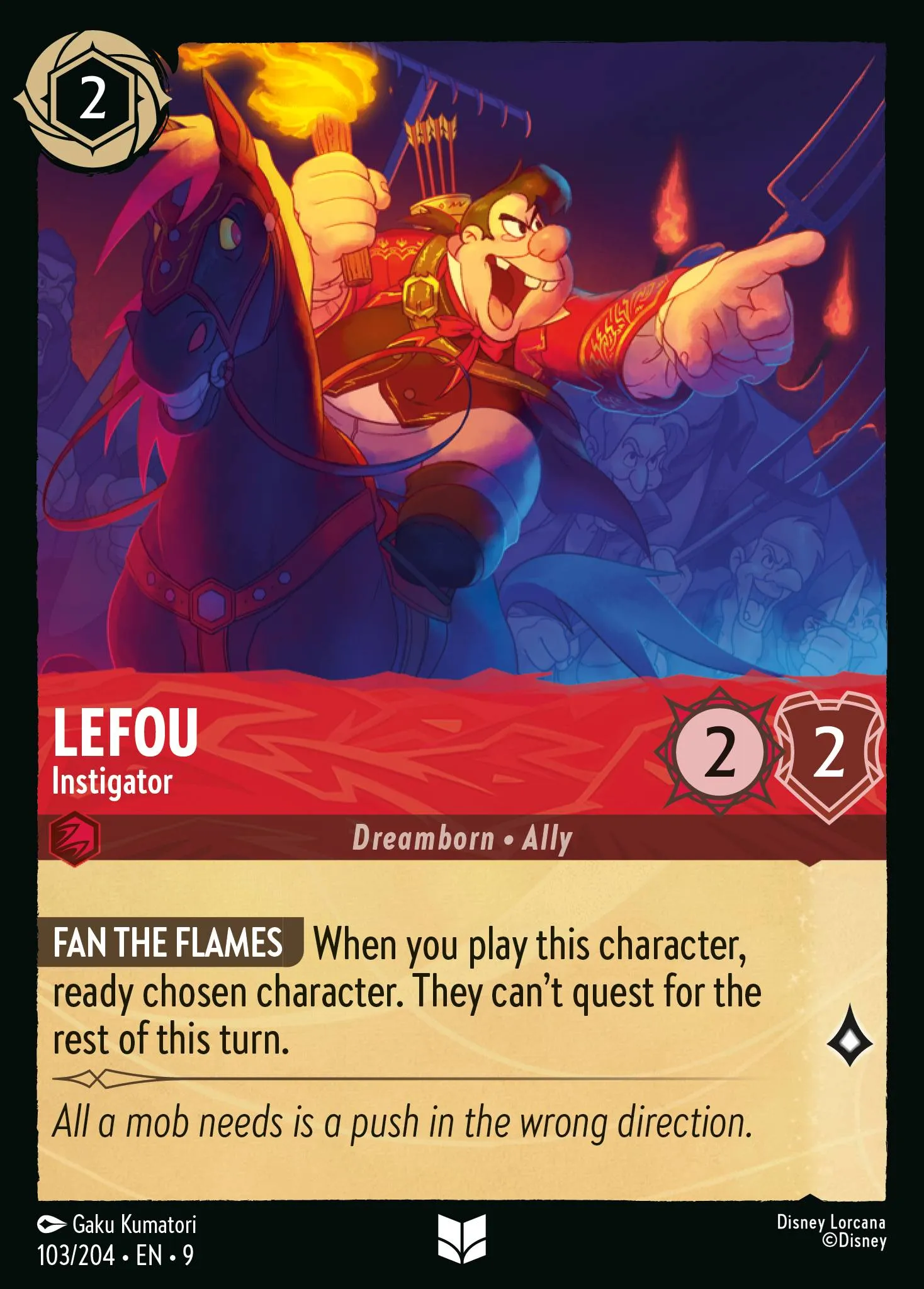 LeFou - Instigator · Fabled 103/225