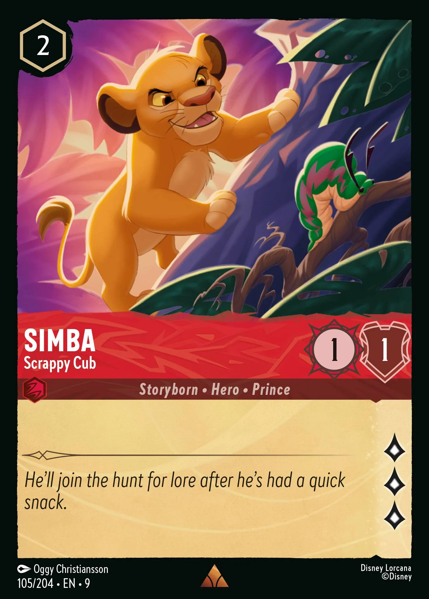 Simba - Scrappy Cub · Fabled 105/225