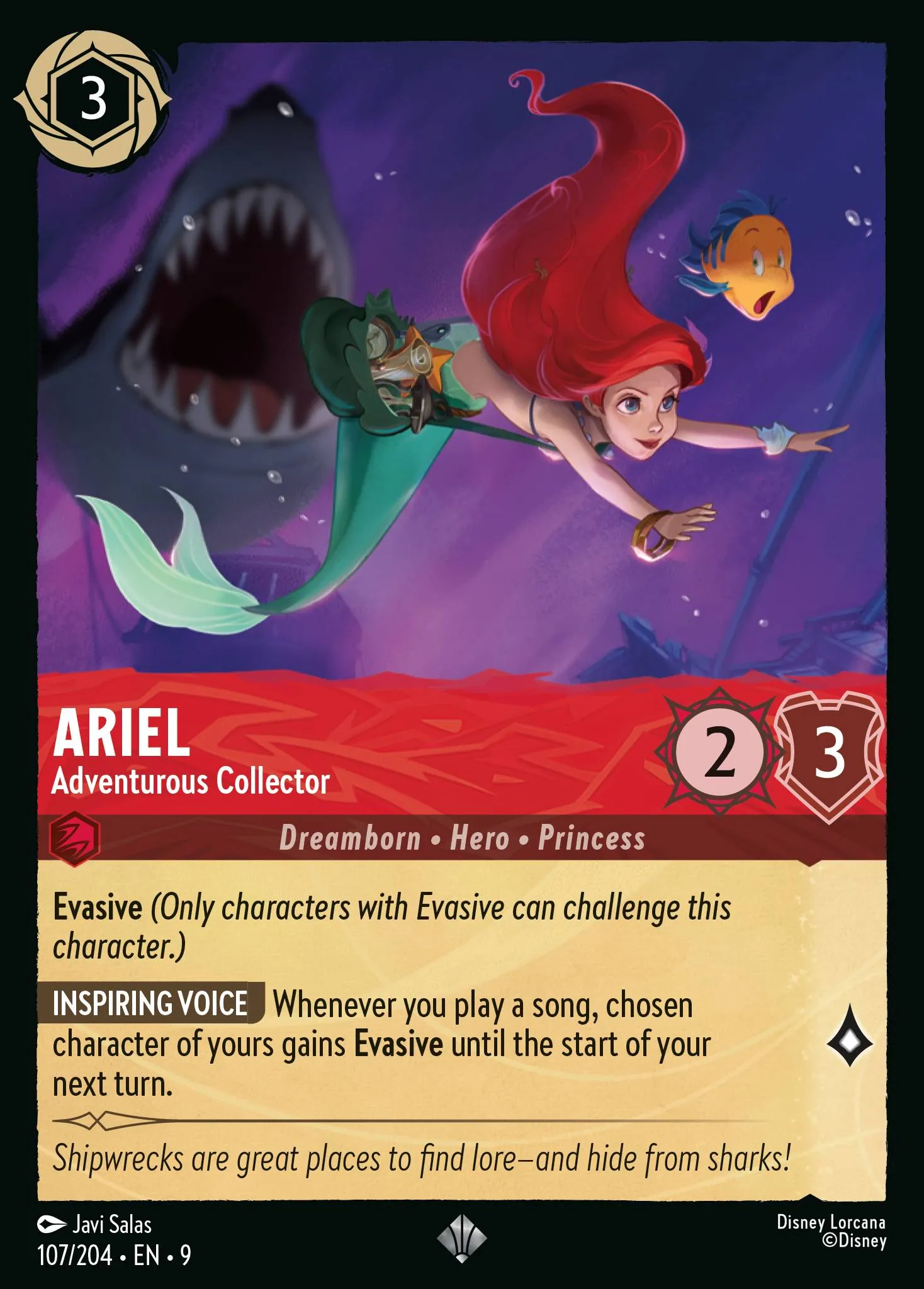 Ariel - Adventurous Collector · Fabled 107/225