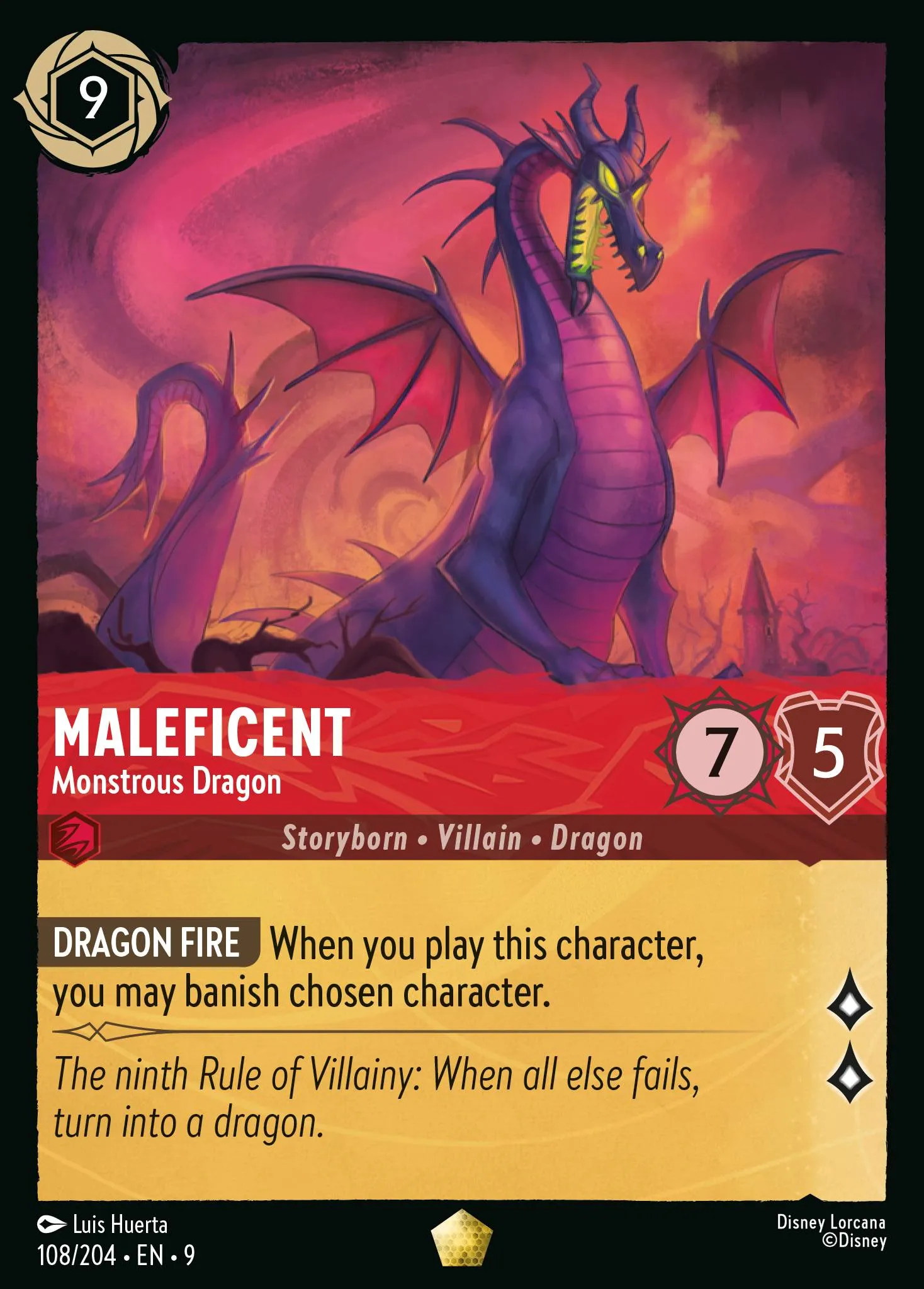 Maleficent - Monstrous Dragon · Fabled 108/225