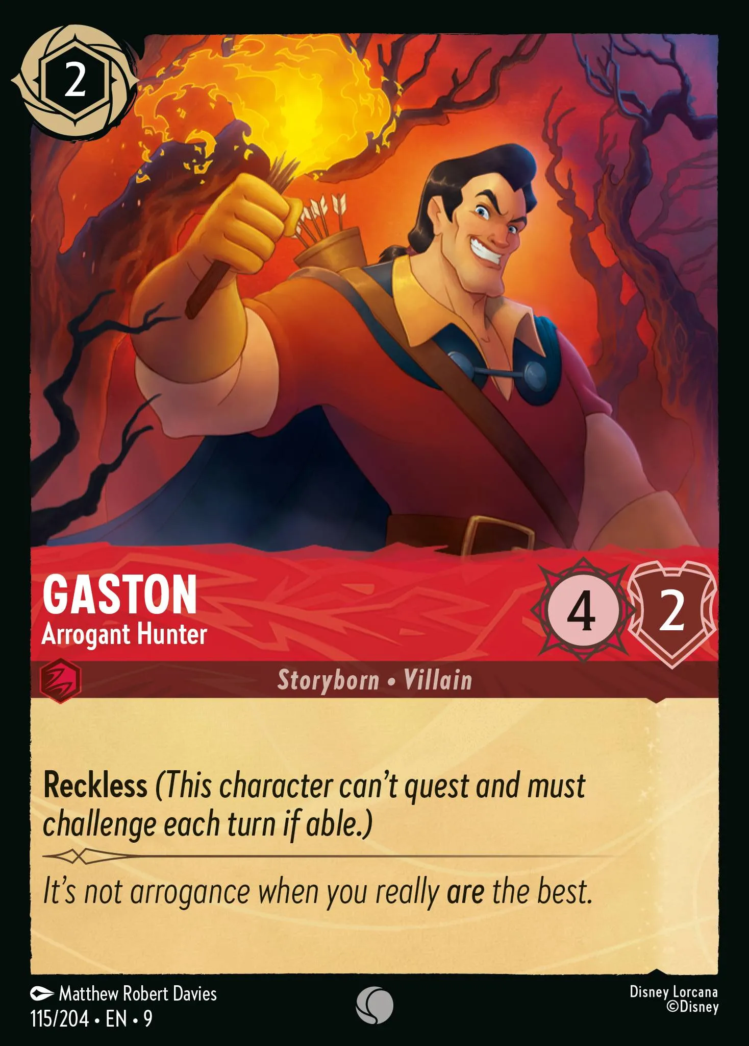 Gaston - Arrogant Hunter · Fabled 115/225