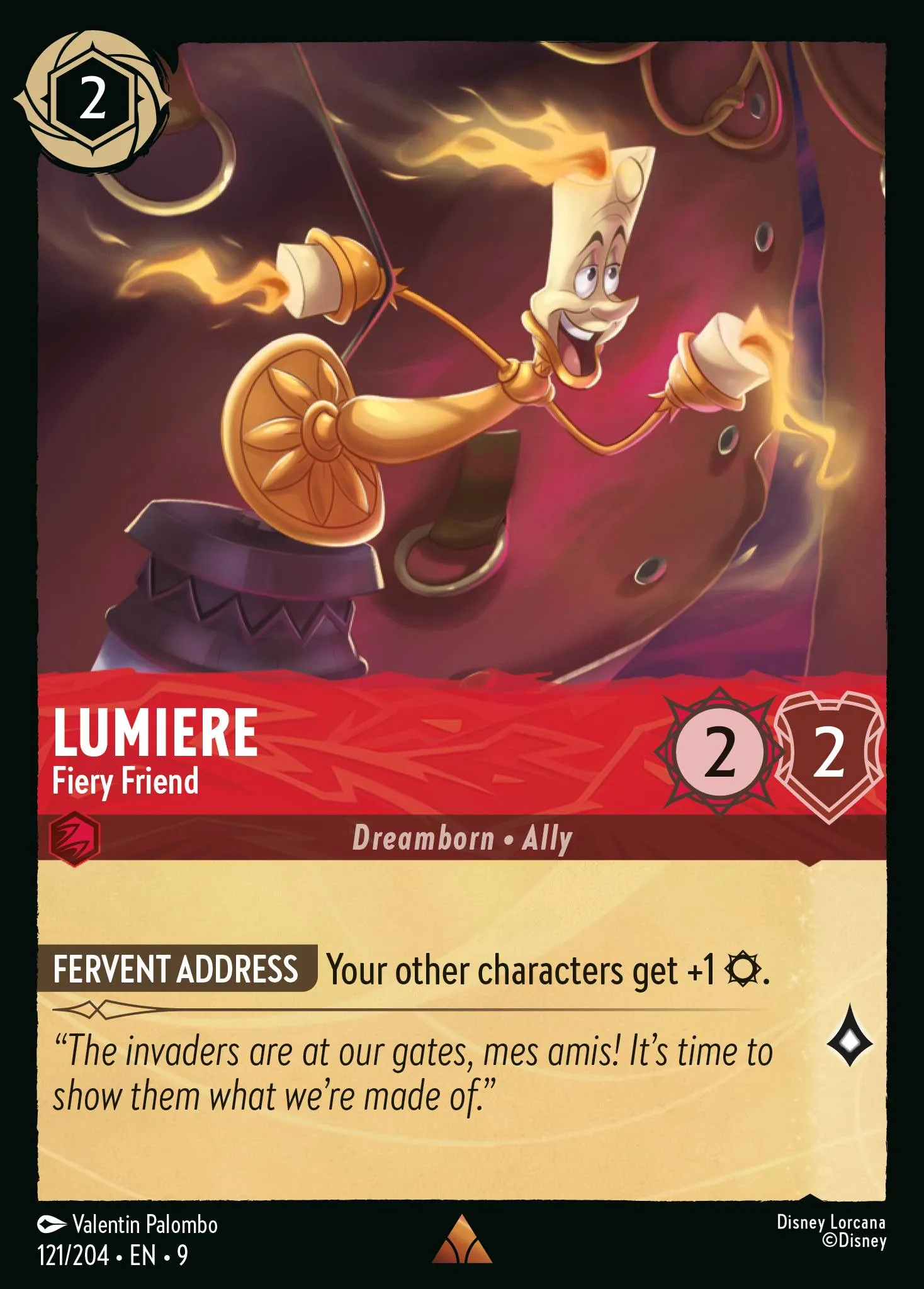 Lumiere - Fiery Friend · Fabled 121/225