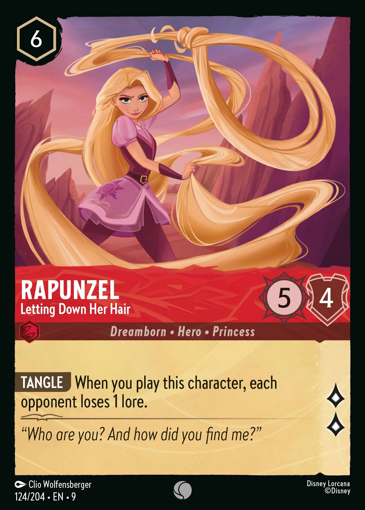 Rapunzel - Letting Down Her Hair · Fabled 124/225