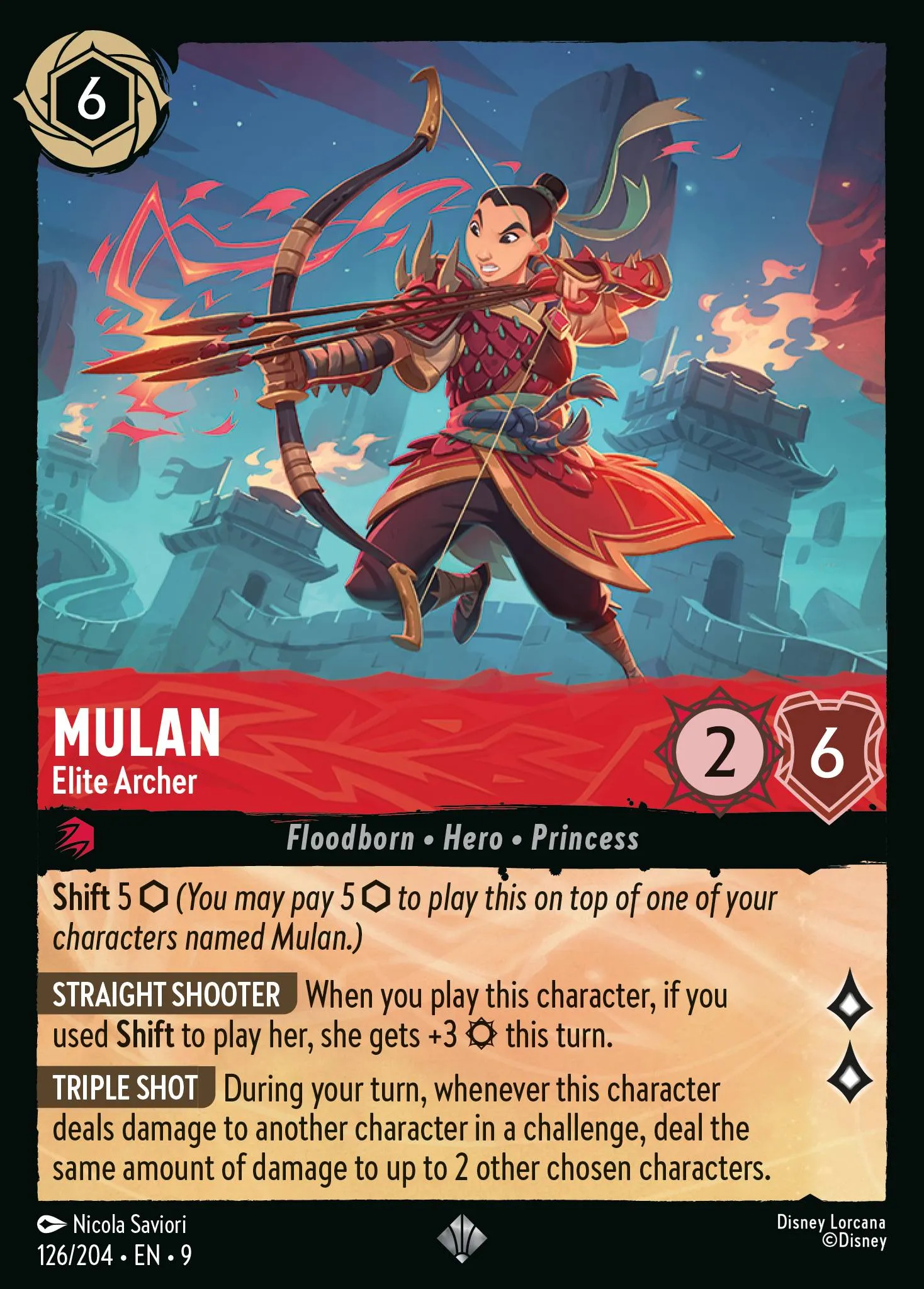 Mulan - Elite Archer · Fabled 126/225