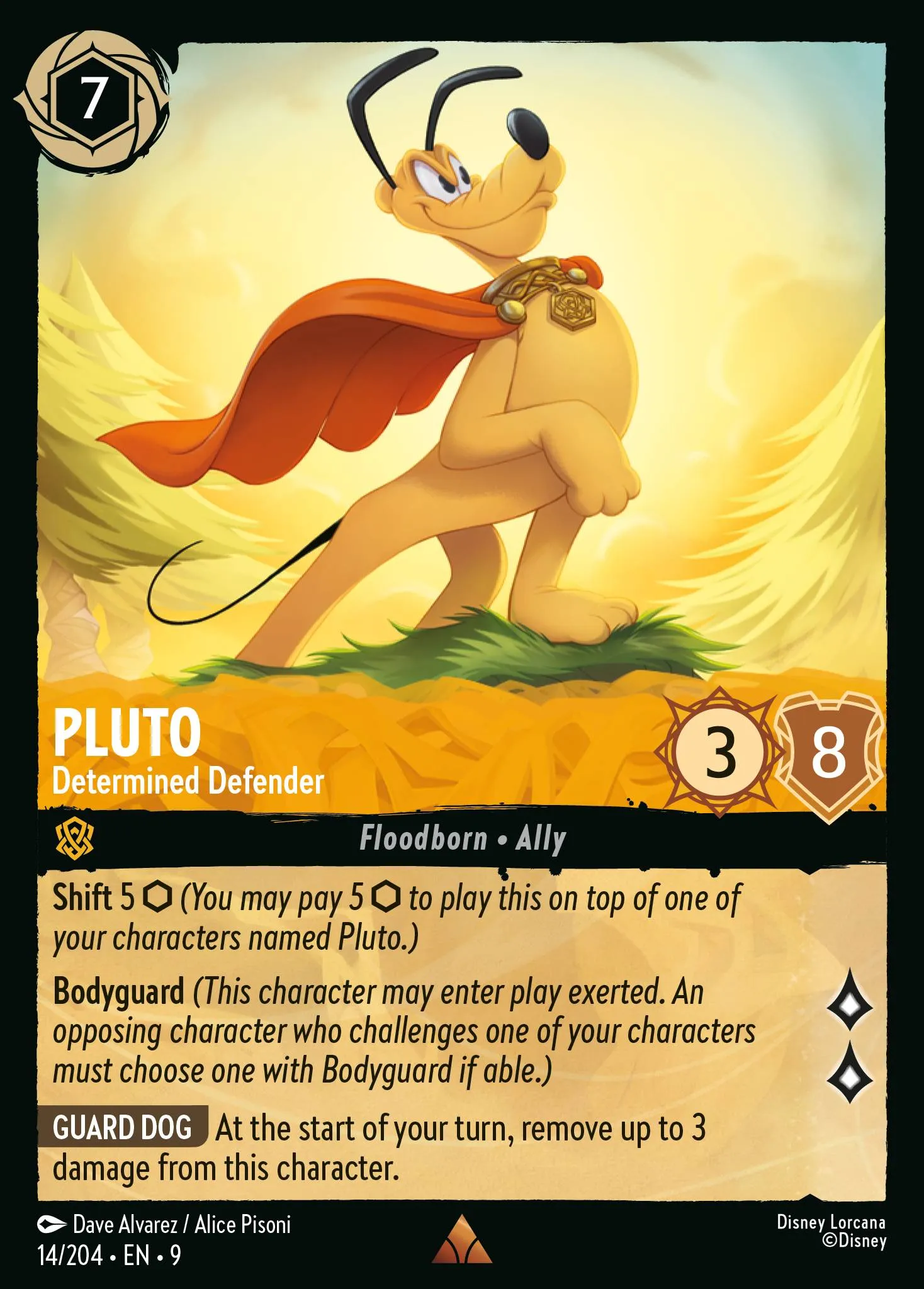 Pluto - Determined Defender · Fabled 14/225