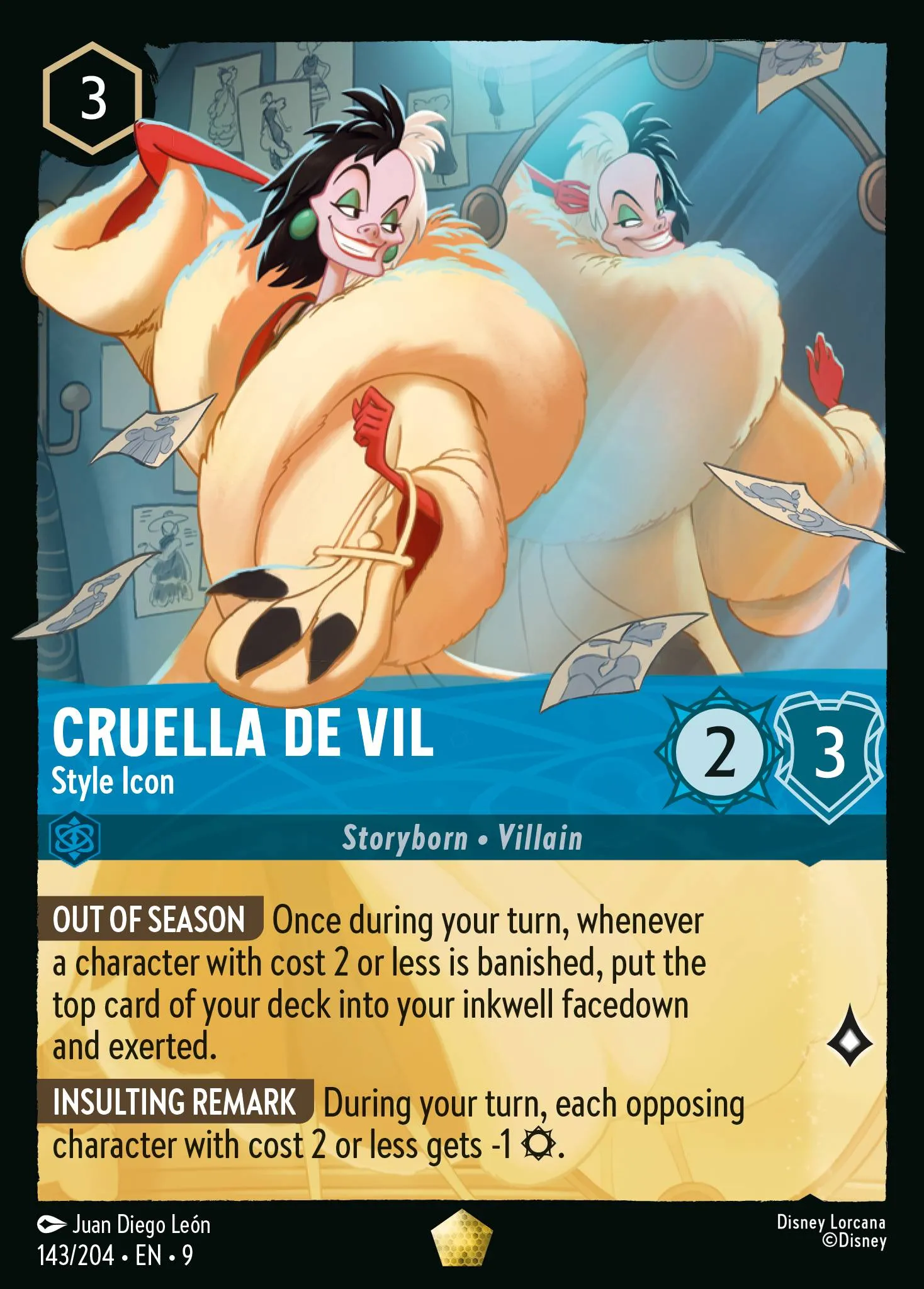 Cruella De Vil - Style Icon · Fabled 143/225
