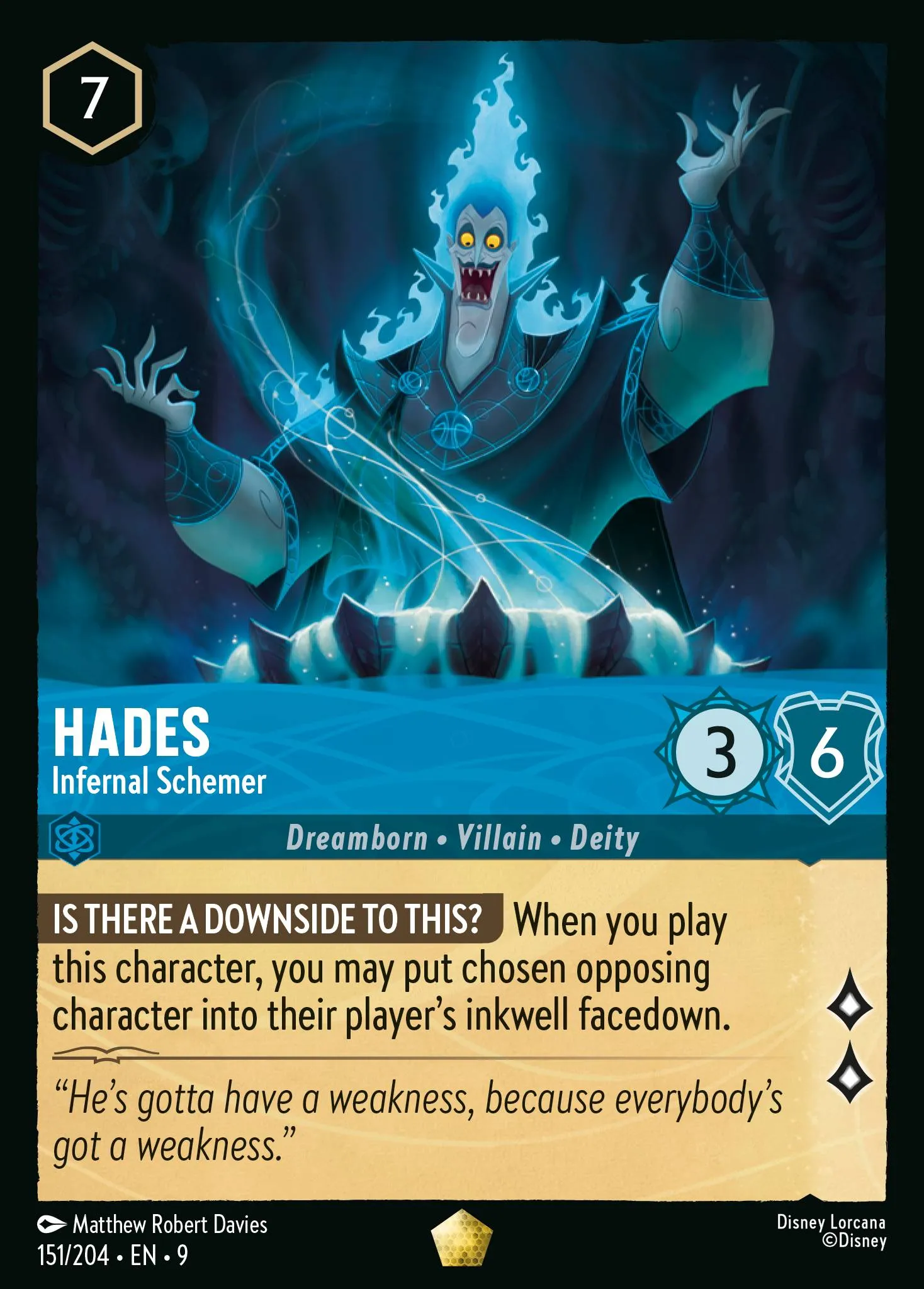 Hades - Infernal Schemer · Fabled 151/225