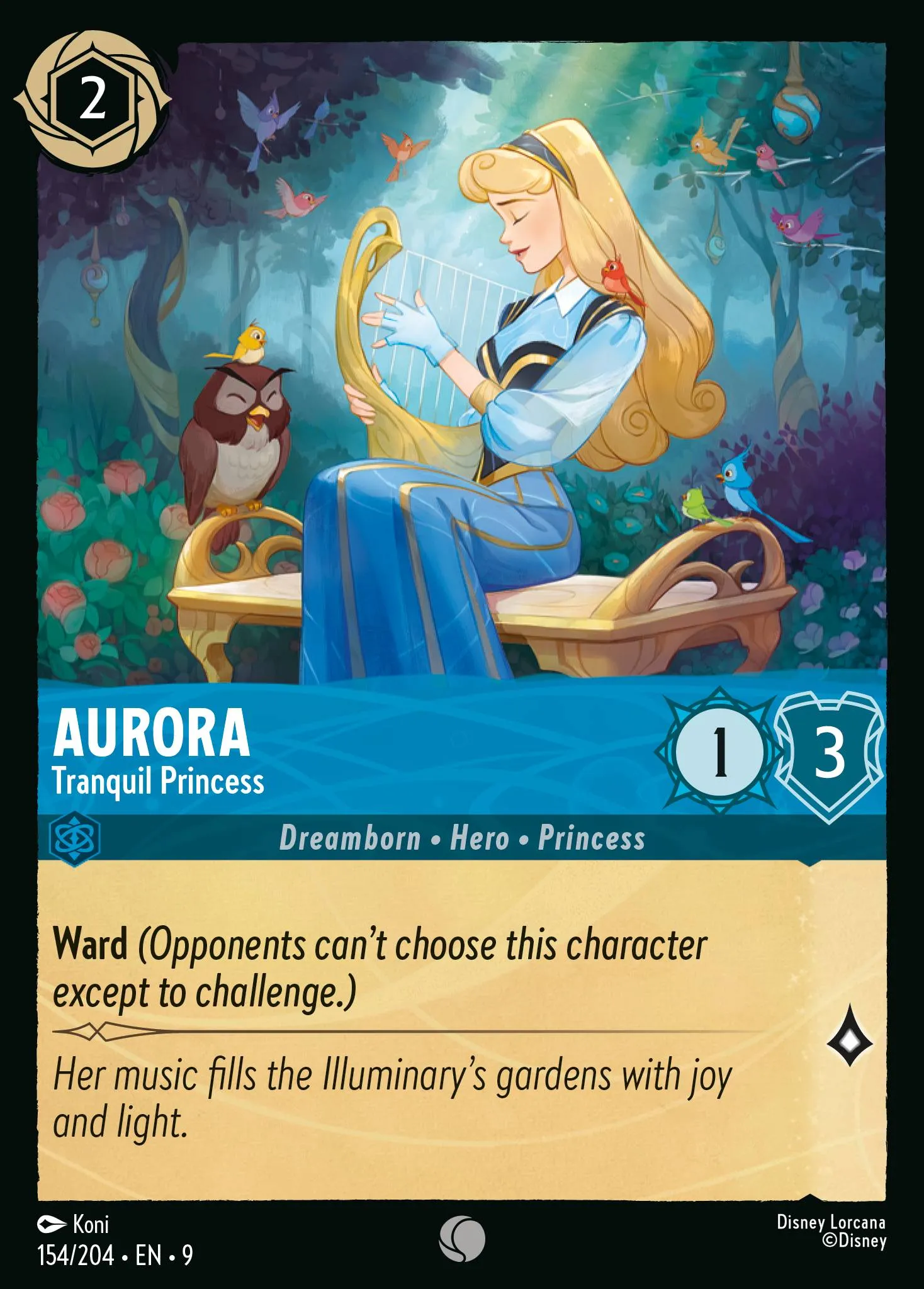 Aurora - Tranquil Princess · Fabled 154/225