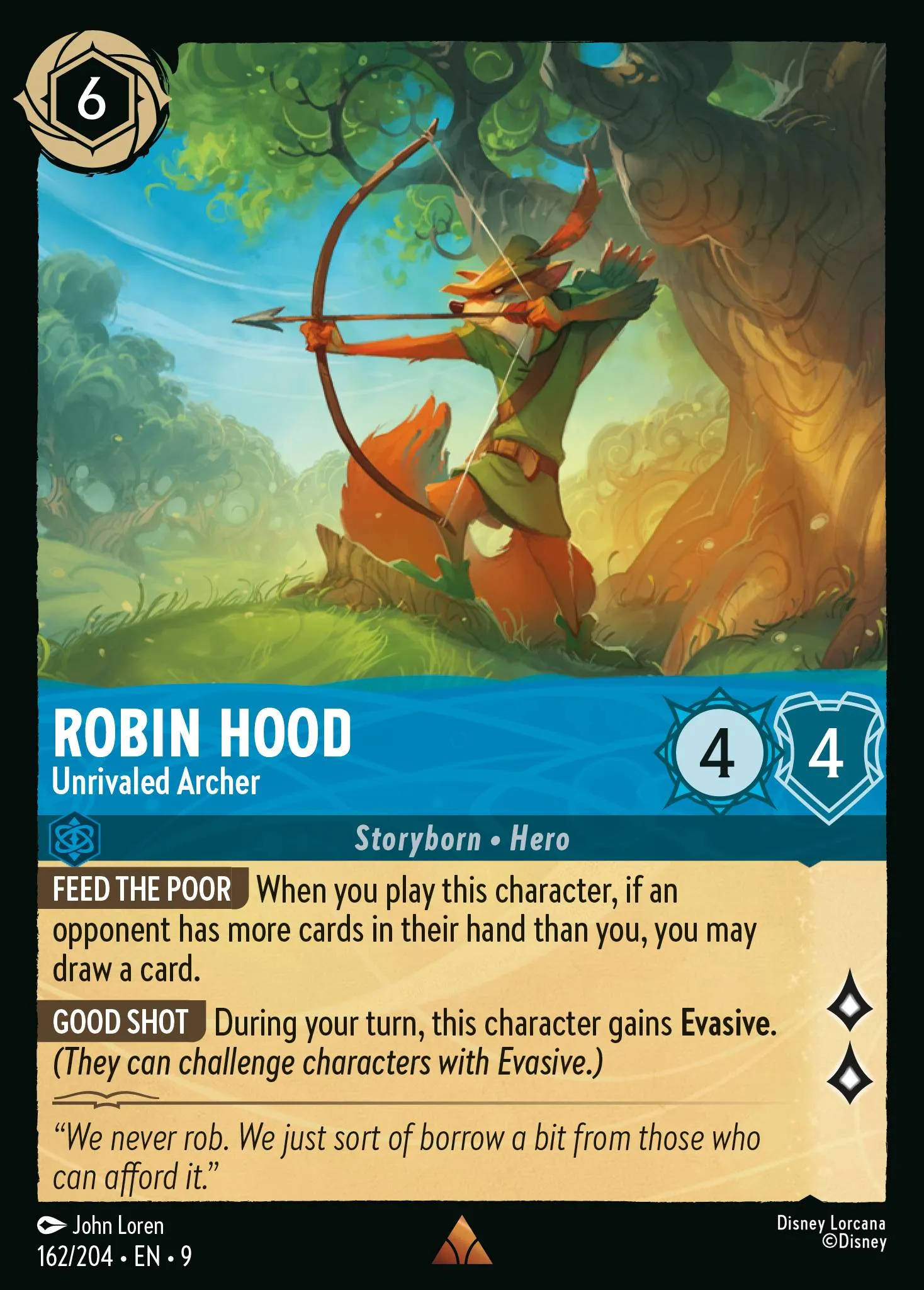 Robin Hood - Unrivaled Archer · Fabled 162/225