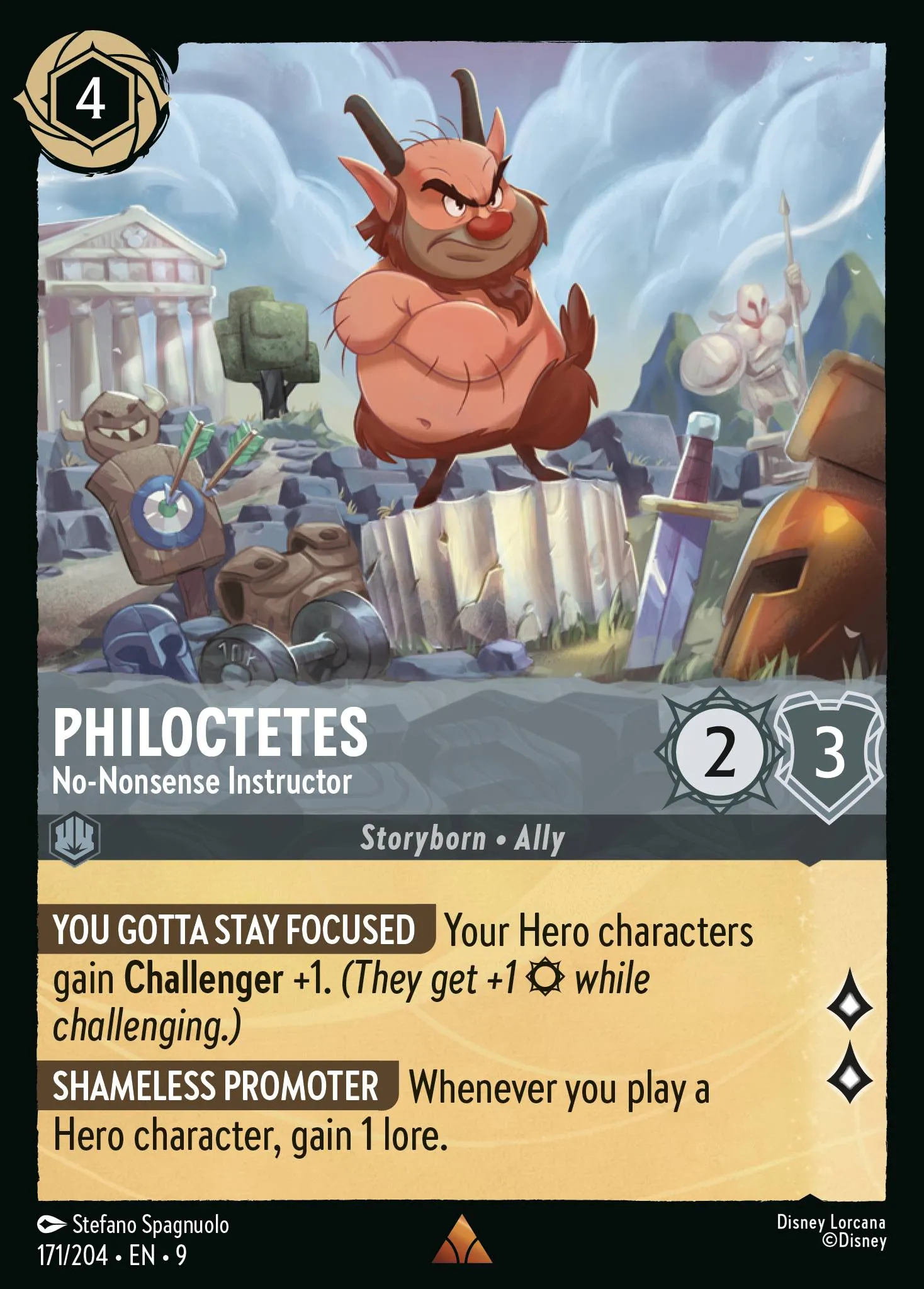 Philoctetes - No-Nonsense Instructor · Fabled 171/225