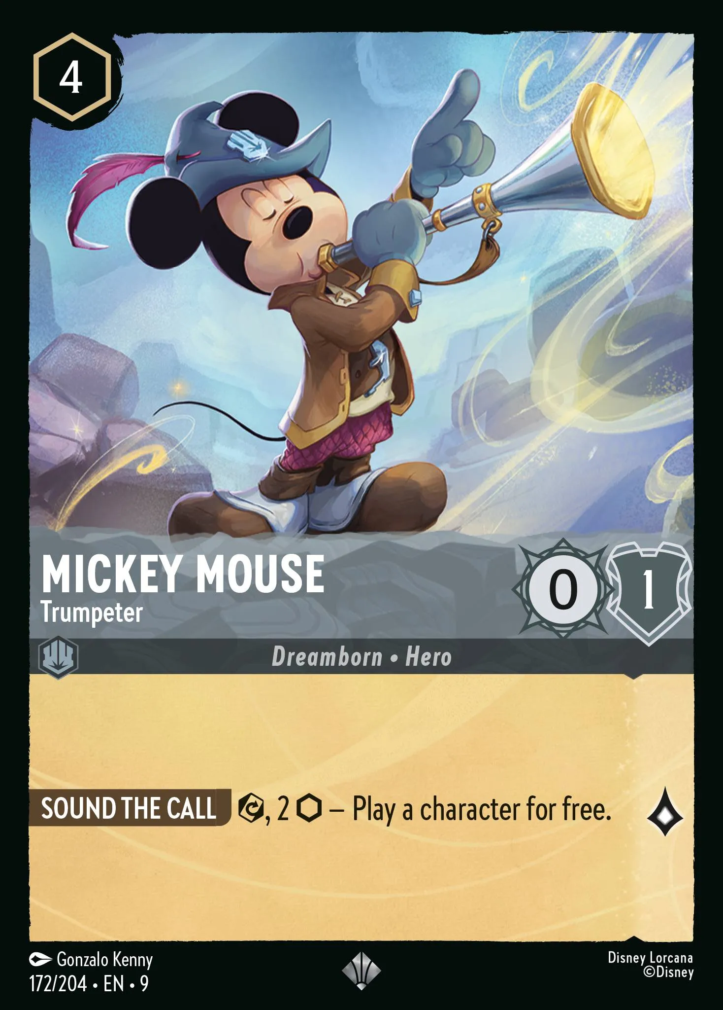 Mickey Mouse - Trumpeter · Fabled 172/225