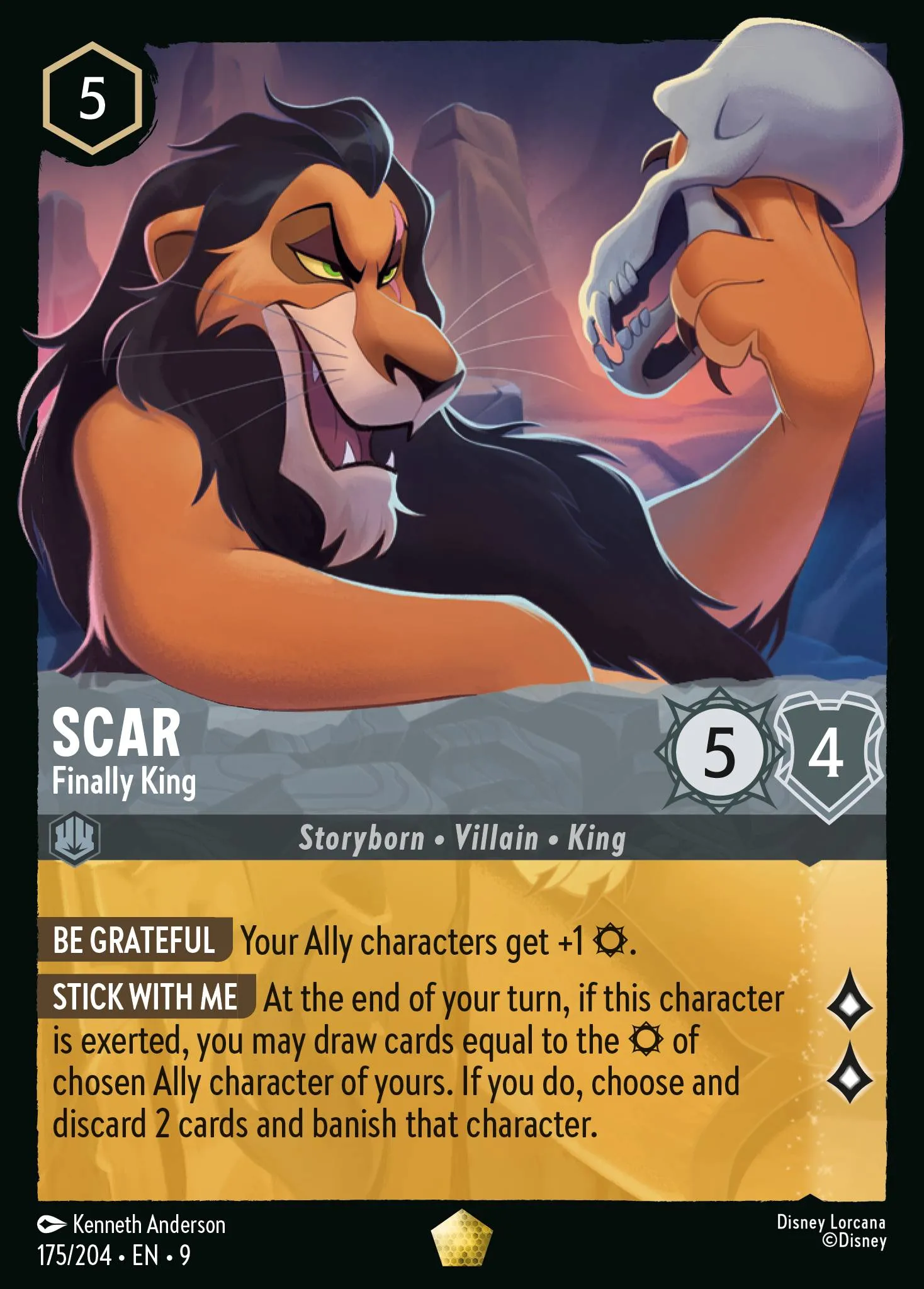 Scar - Finally King · Fabled 175/225
