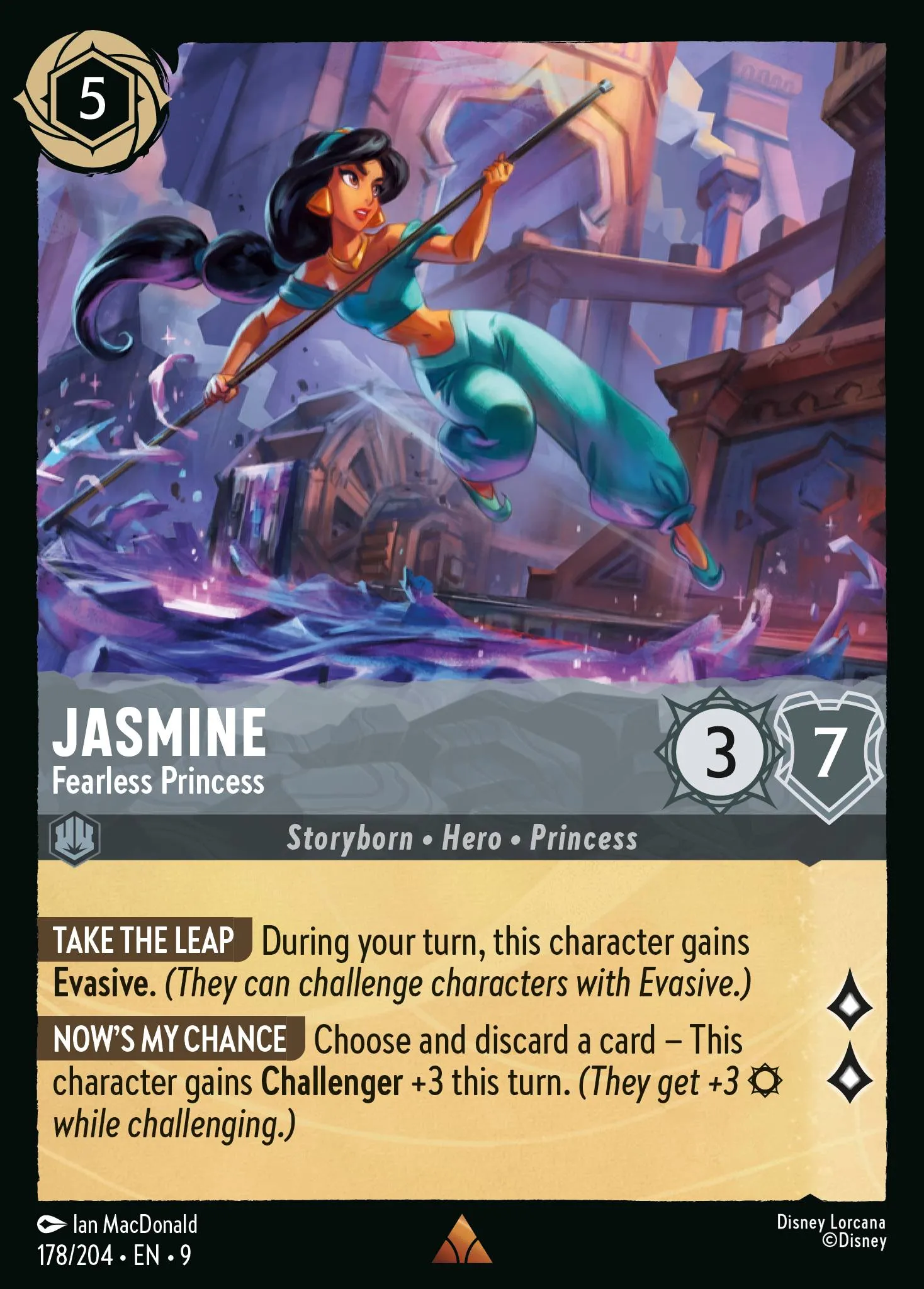 Jasmine - Fearless Princess · Fabled 178/225