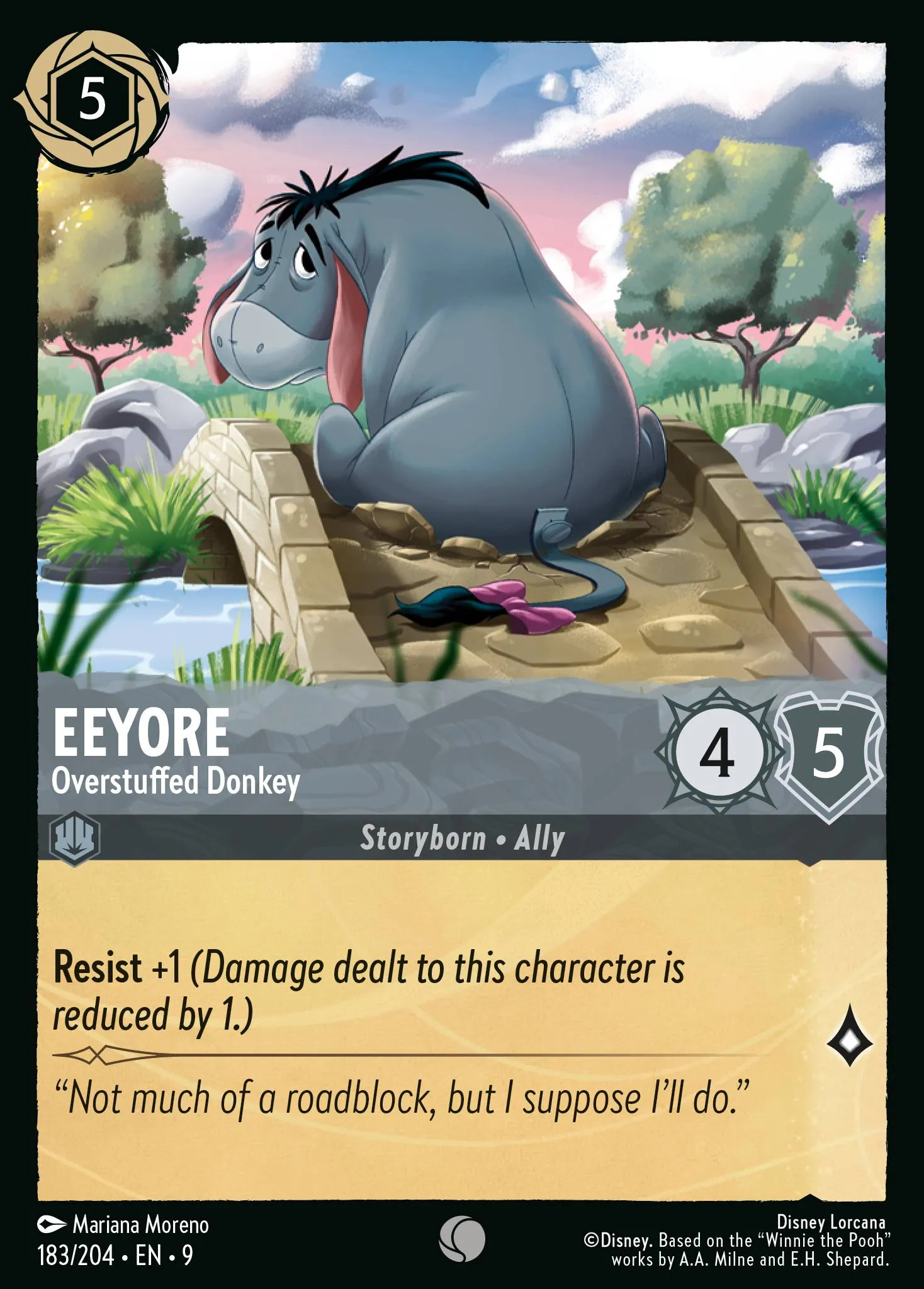 Eeyore - Overstuffed Donkey · Fabled 183/225