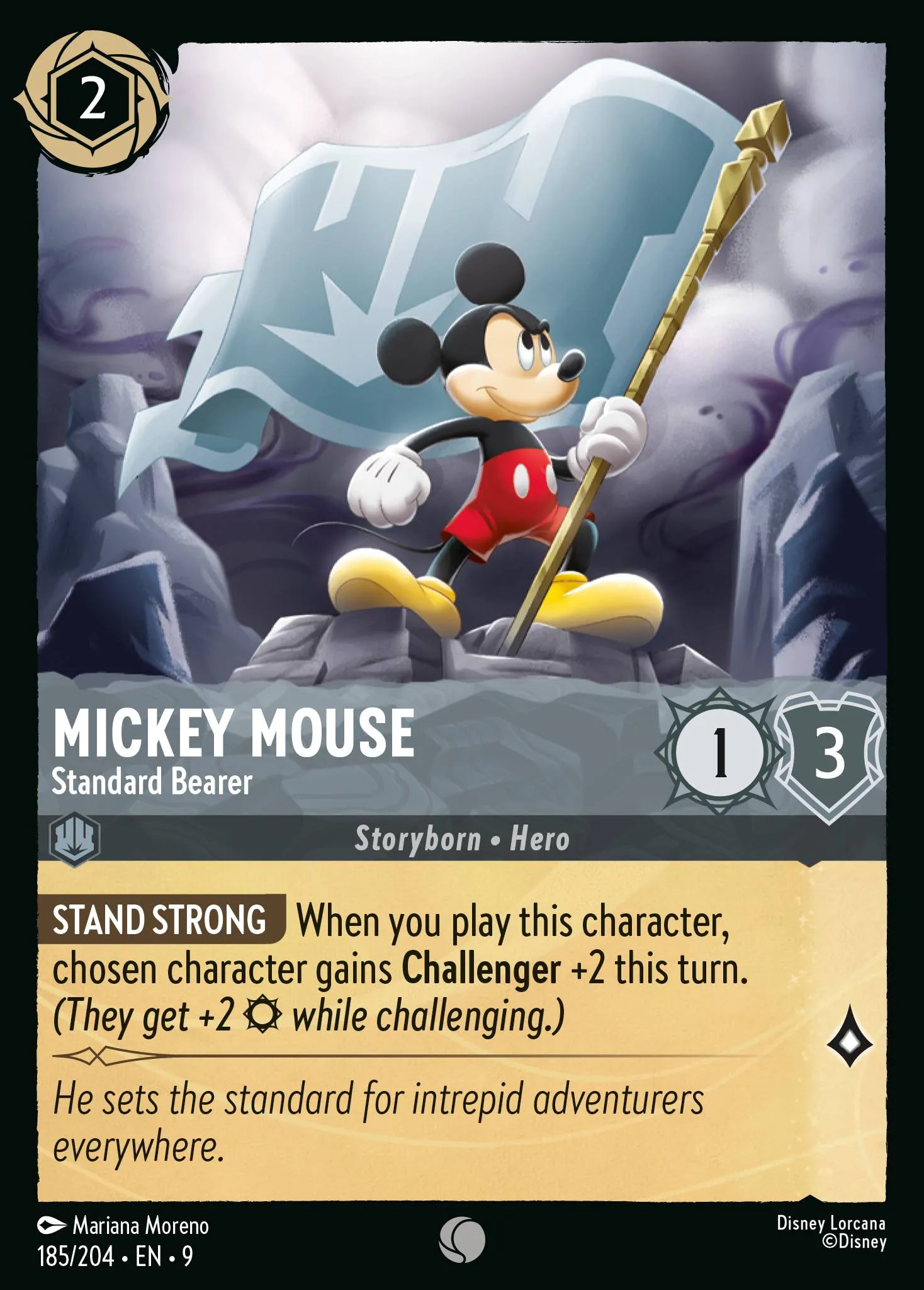 Mickey Mouse - Standard Bearer · Fabled 185/225