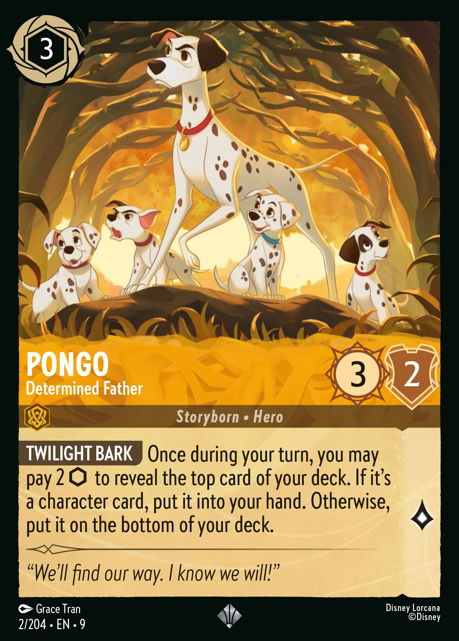 Pongo - Determined Father · Fabled 2/225