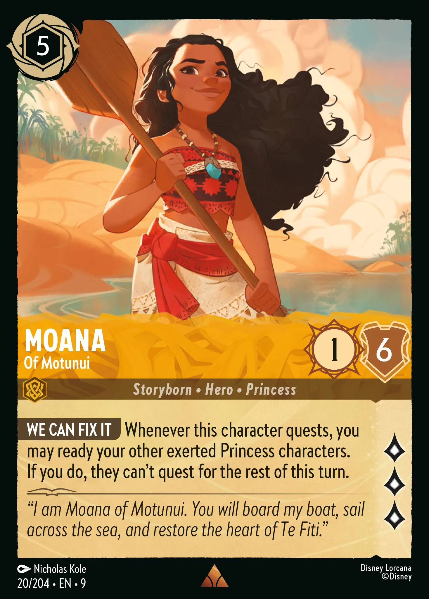 Moana - Of Motunui · Fabled 20/225