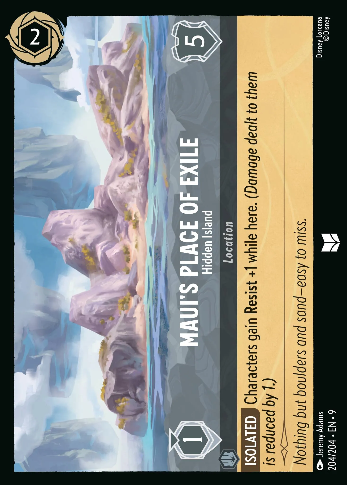 Maui's Place of Exile - Hidden Island · Fabled 204/225