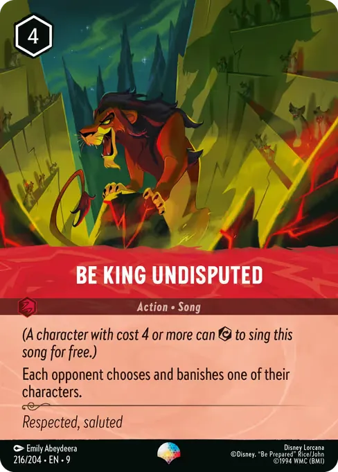 Be King Undisputed · Fabled 216/225