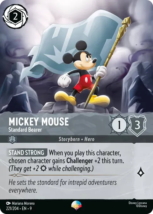 Mickey Mouse - Standard Bearer · Fabled 221/225