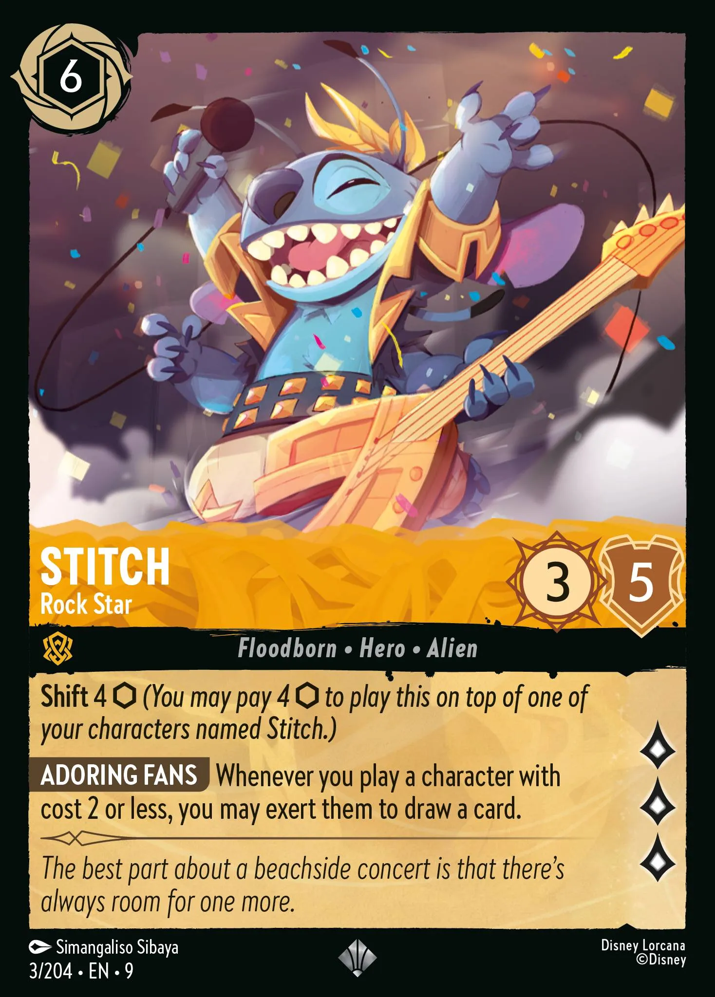 Stitch - Rock Star · Fabled 3/225