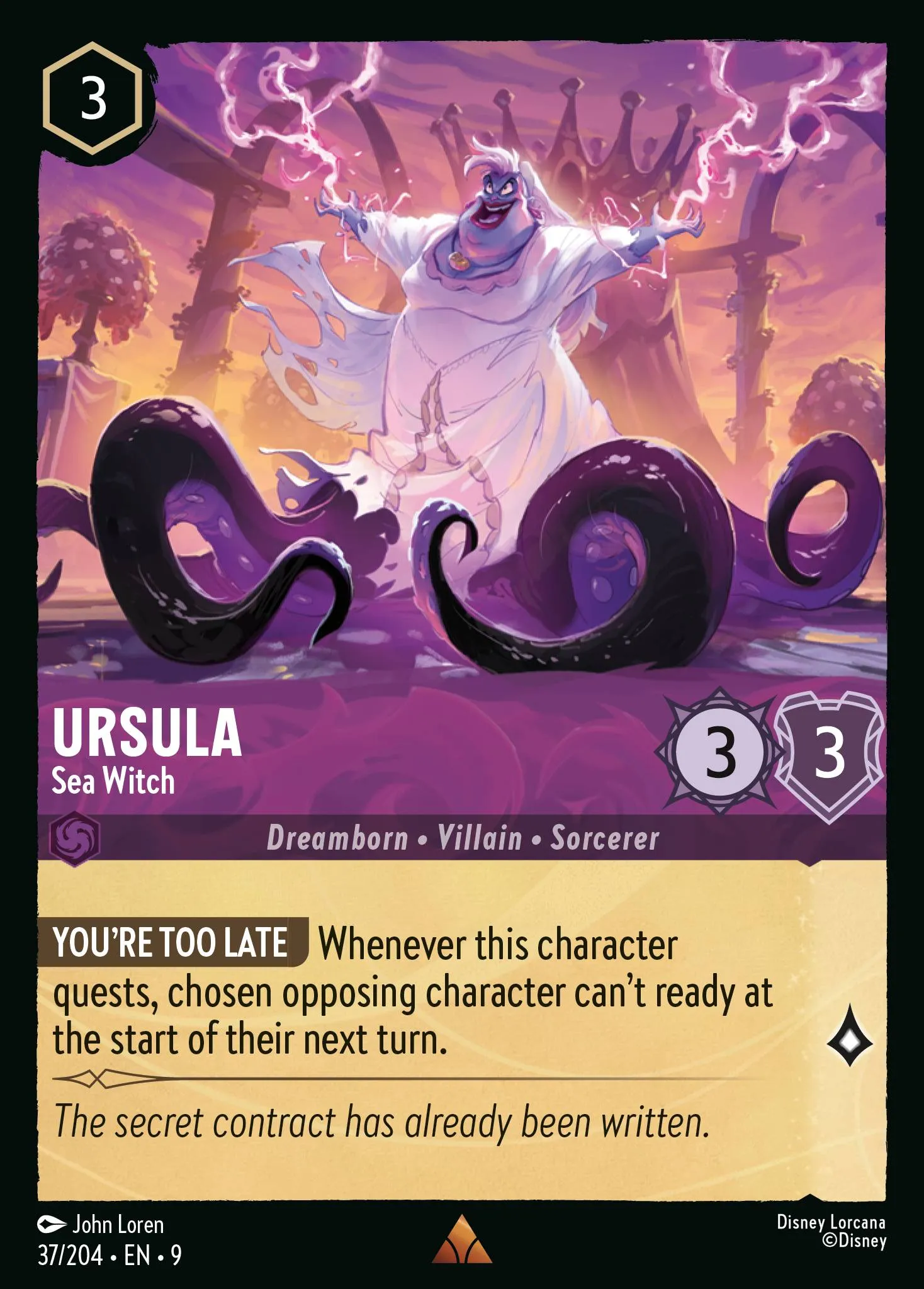 Ursula - Sea Witch · Fabled 37/225