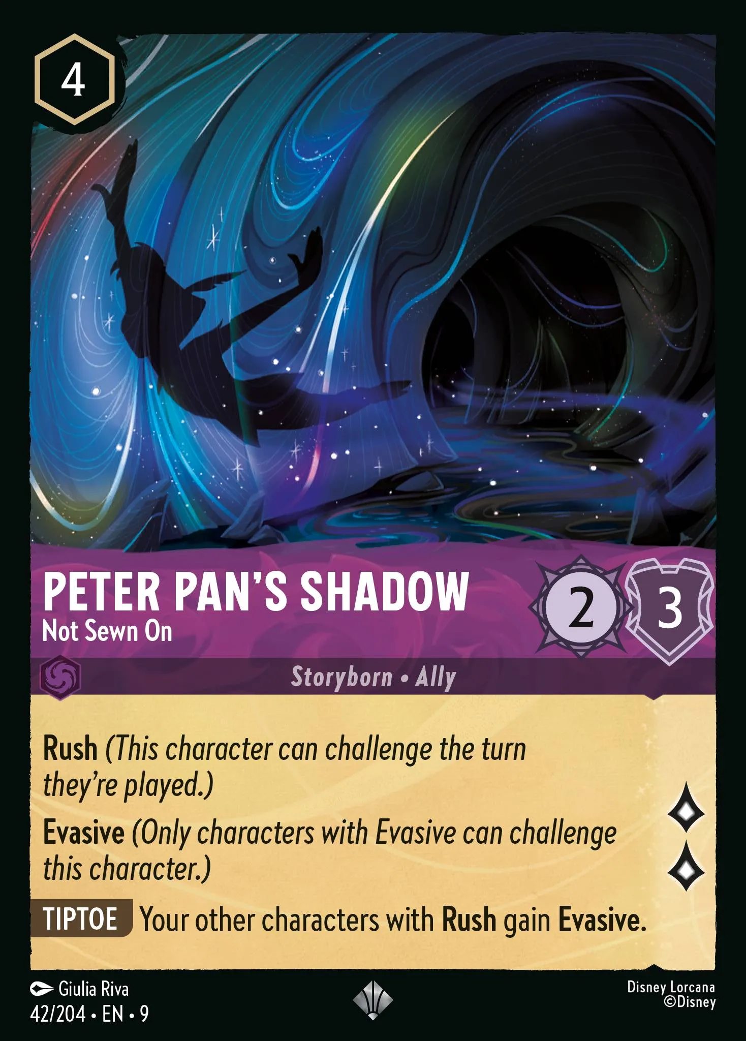 Peter Pan's Shadow - Not Sewn On · Fabled 42/225