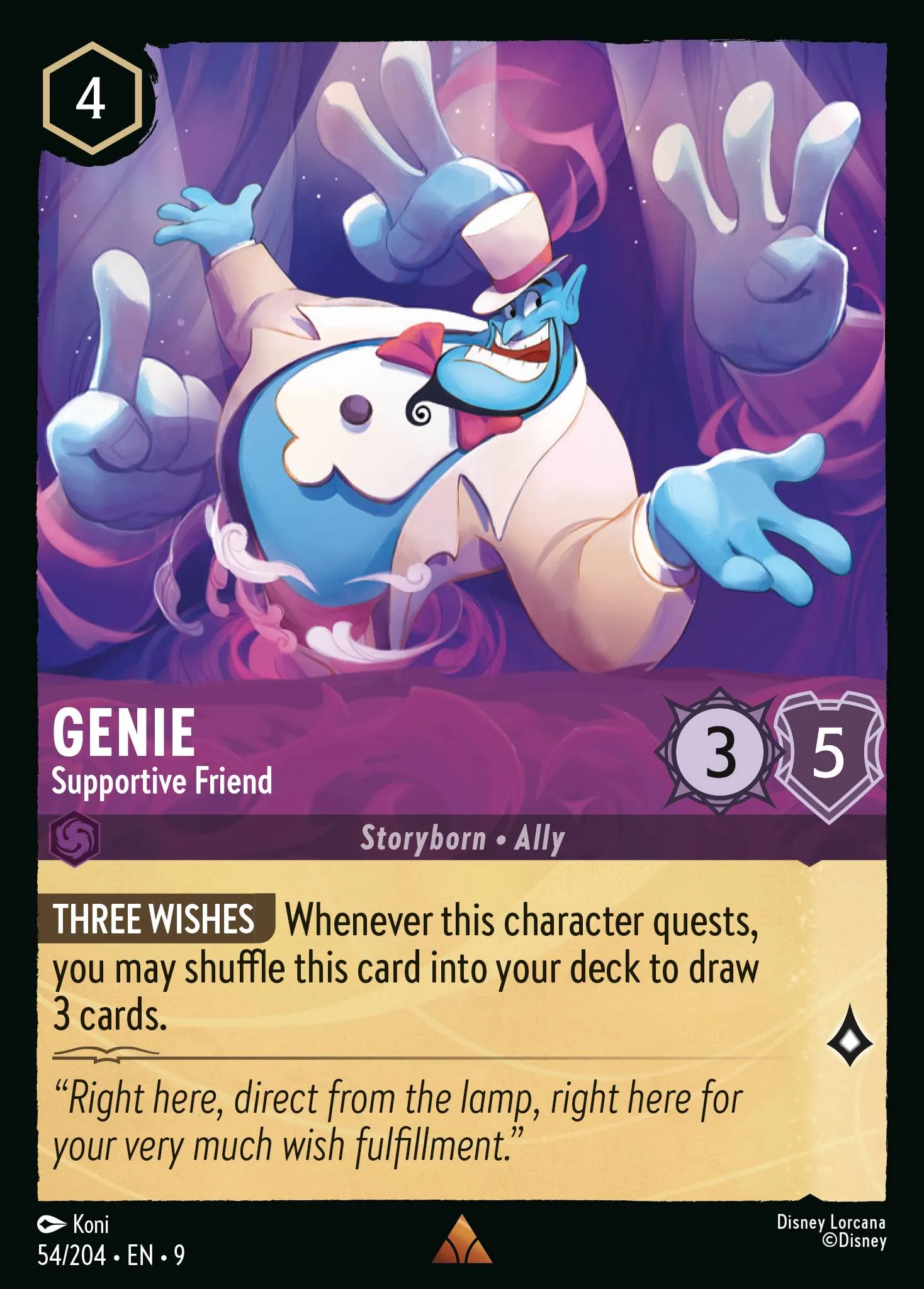 Genie - Supportive Friend · Fabled 54/225
