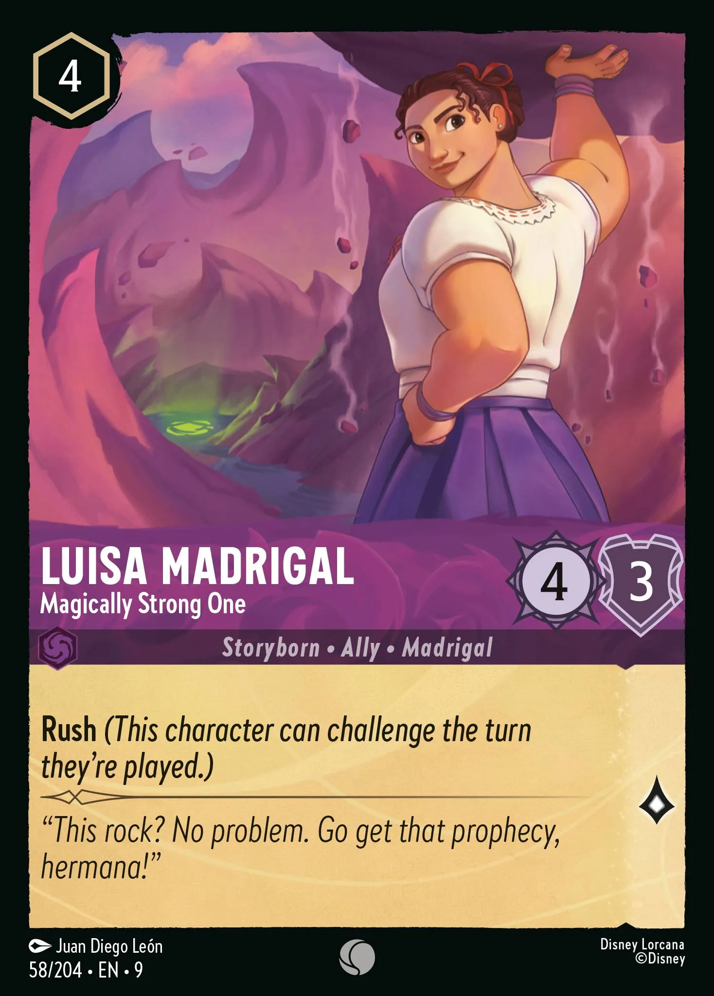 Luisa Madrigal - Magically Strong One · Fabled 58/225