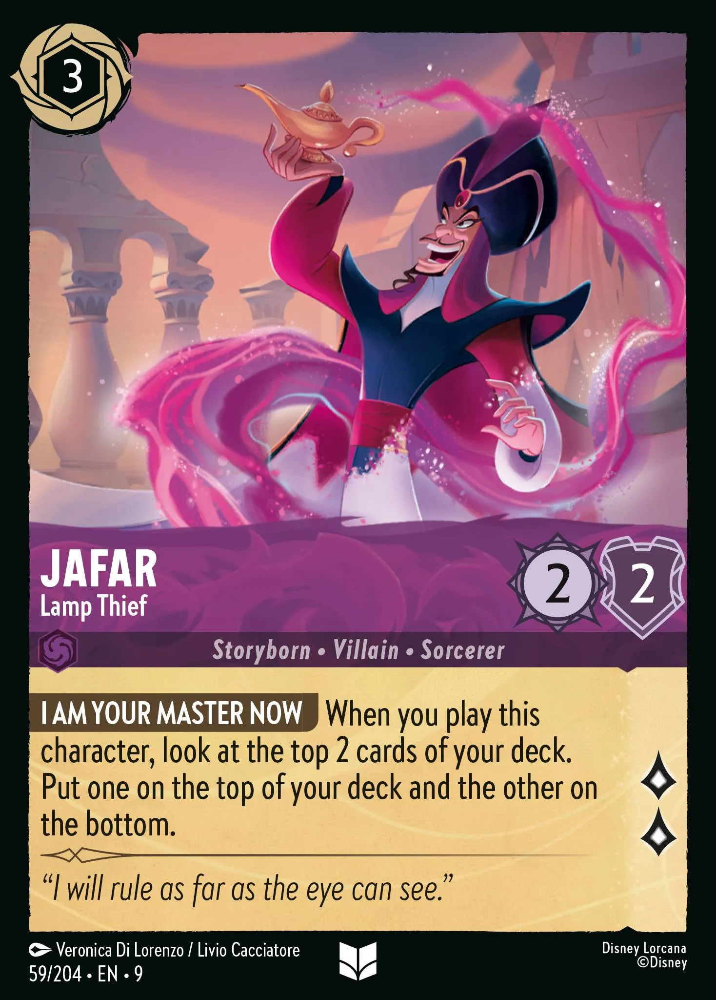 Jafar - Lamp Thief · Fabled 59/225