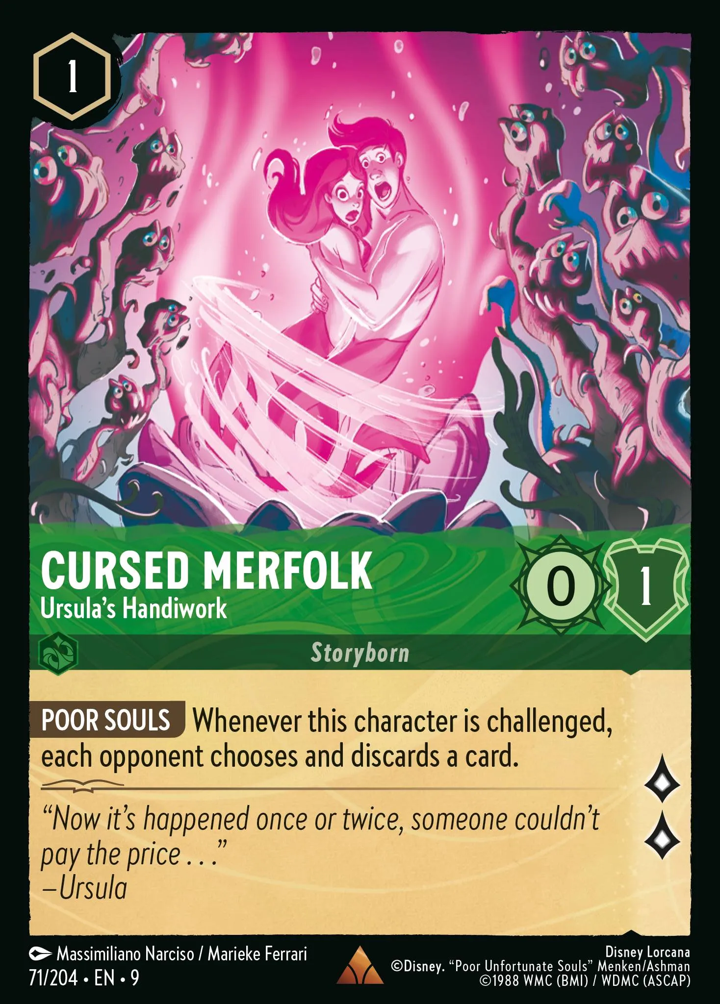 Cursed Merfolk - Ursula's Handiwork · Fabled 71/225