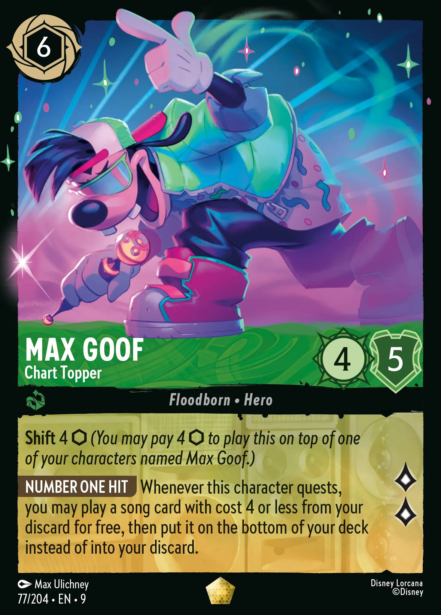 Max Goof - Chart Topper · Fabled 77/225
