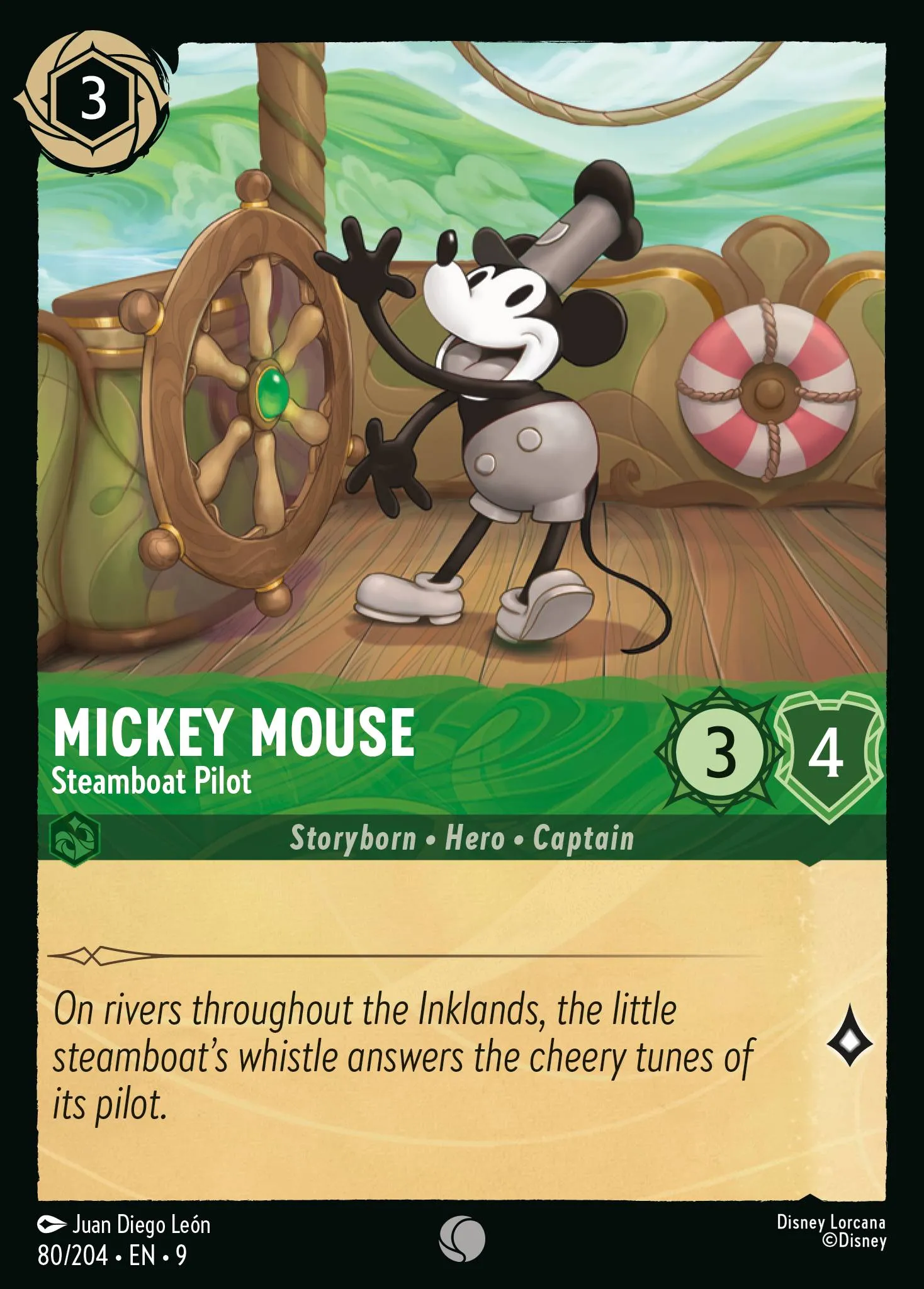 Mickey Mouse - Steamboat Pilot · Fabled 80/225