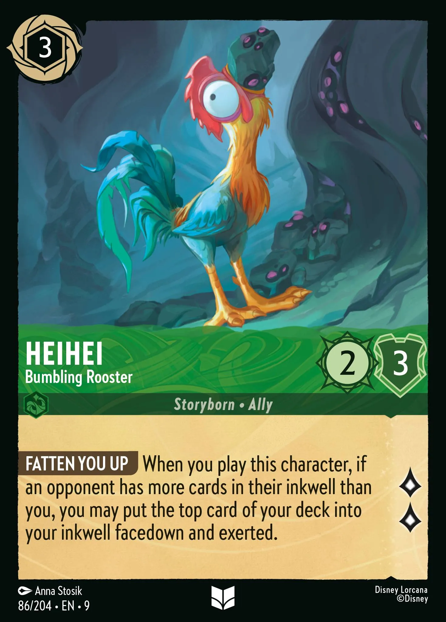Heihei - Bumbling Rooster · Fabled 86/225