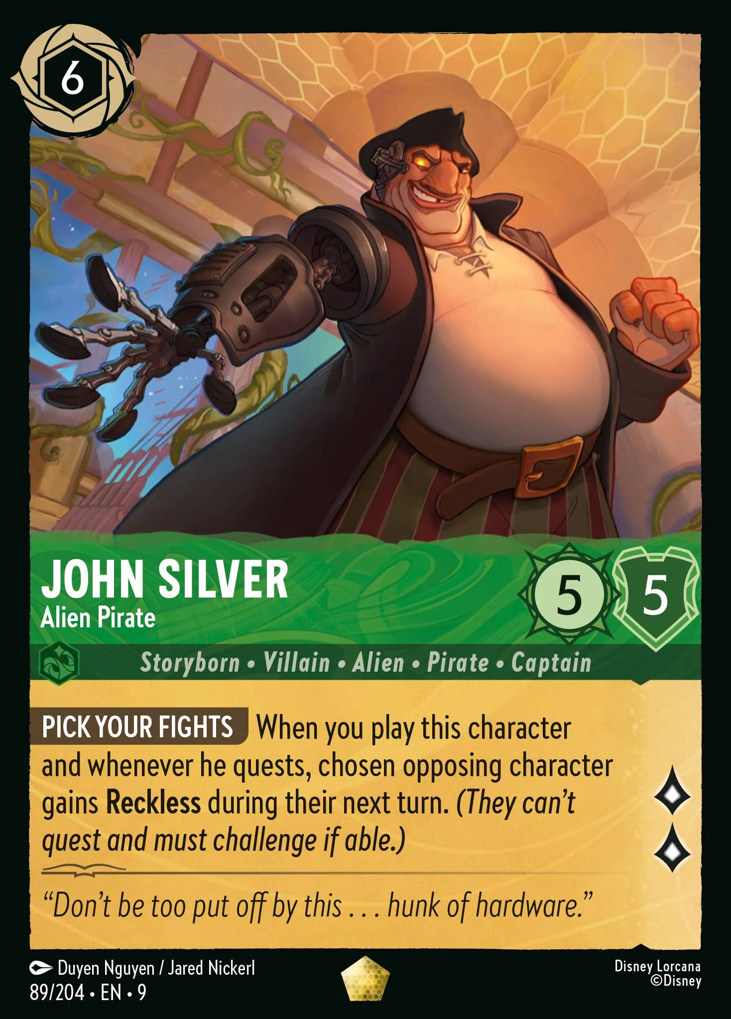 John Silver - Alien Pirate · Fabled 89/225