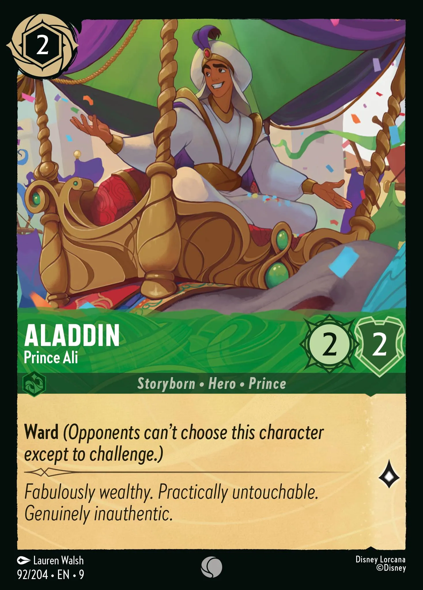 Aladdin - Prince Ali · Fabled 92/225