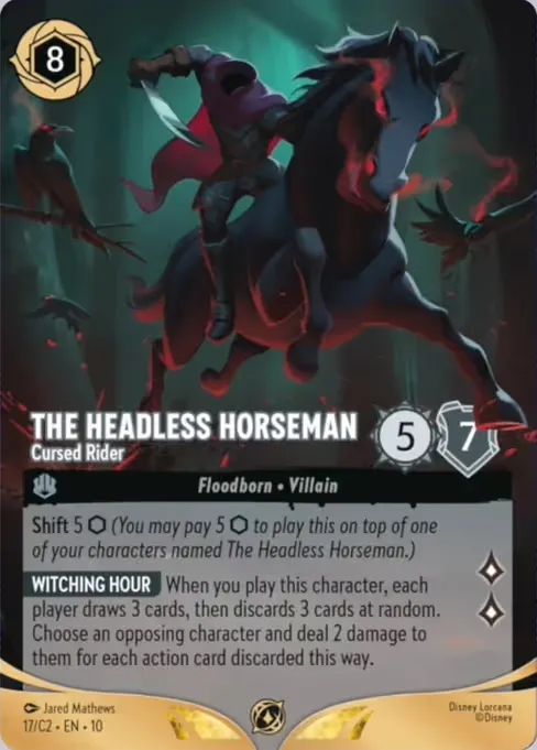 The Headless Horseman - Cursed Rider · Lorcana Challenge Year 3 17/14