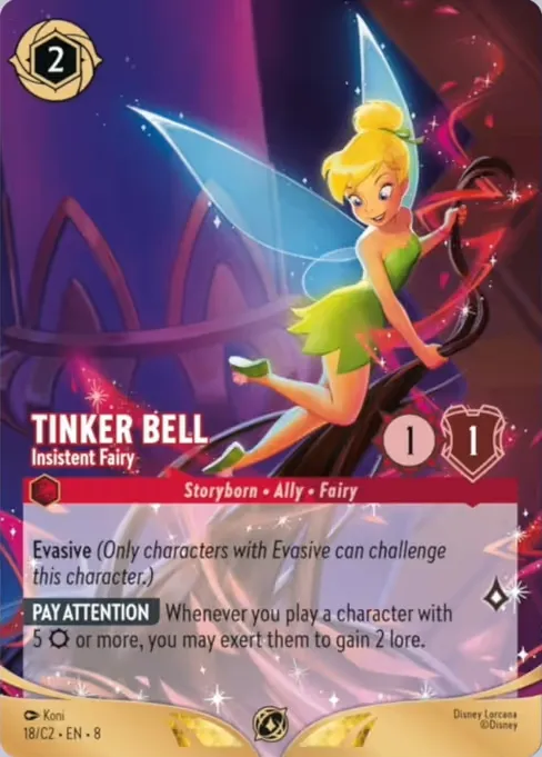 Tinker Bell - Insistent Fairy · Lorcana Challenge Year 3 18/14