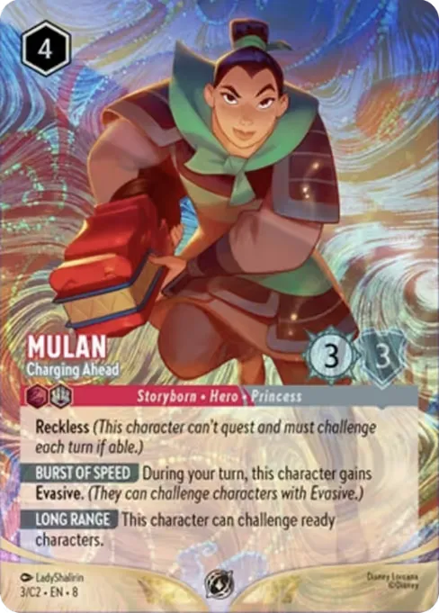 Mulan - Charging Ahead · Lorcana Challenge Year 3 3/14