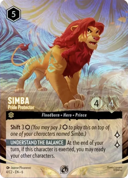 Simba - Pride Protector · Lorcana Challenge Year 3 4/14