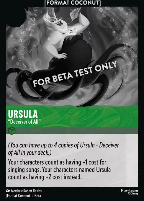 Ursula - "Deceiver of All" · Format Coconut 6/18