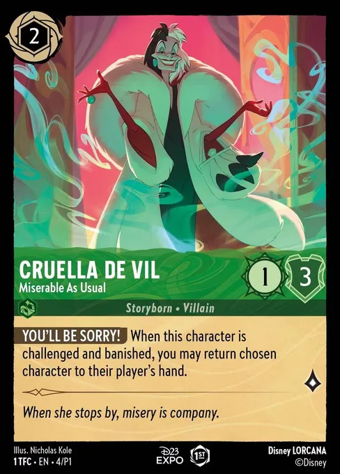 Cruella De Vil - Miserable As Usual · Promo Set 1 4/41