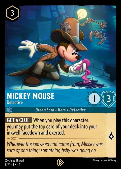 Mickey Mouse - Detective · Promo Set 1 8/41