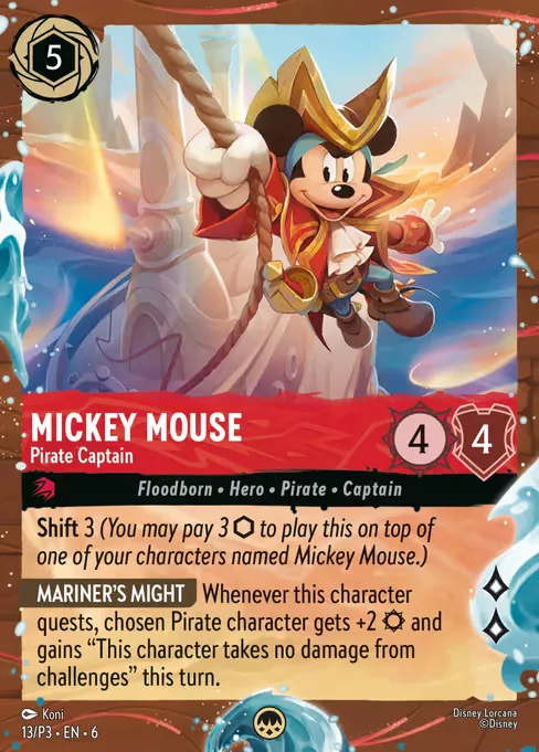 Mickey Mouse - Pirate Captain · Promo Set 3 13/56