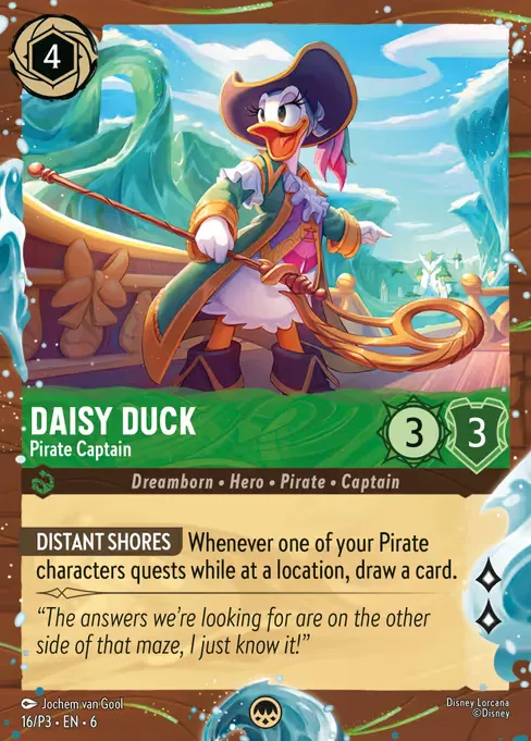 Daisy Duck - Pirate Captain · Promo Set 3 16/56