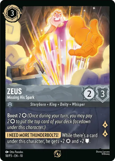 Zeus - Missing His Spark · Promo Set 3 18/56