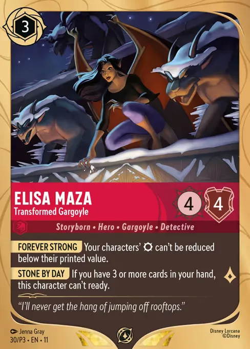 Elisa Maza - Transformed Gargoyle · Promo Set 3 30/56