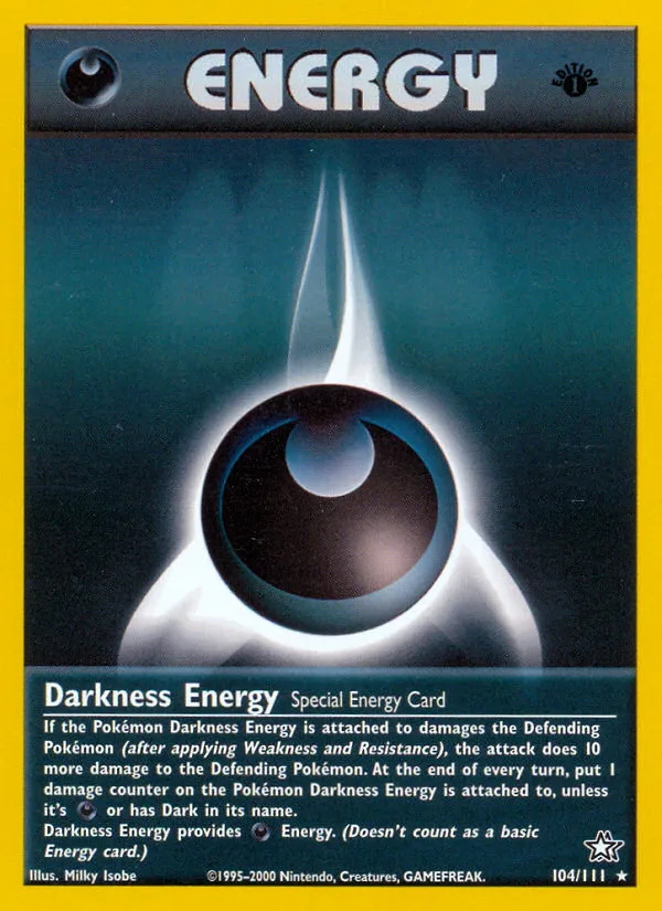Darkness Energy · Neo Genesis 104/111